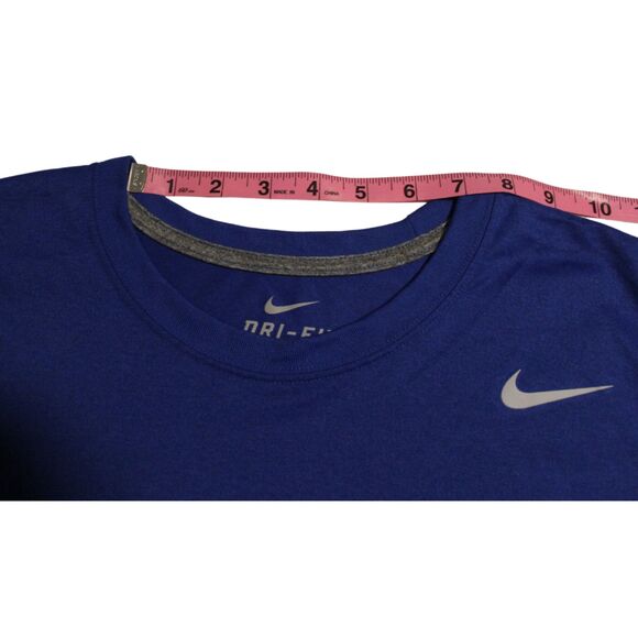 Men's Nike Dri-Fit Short Sleeved Pullover Shirt Royal Blue Size XL Extra-Large - Picture 3 of 9